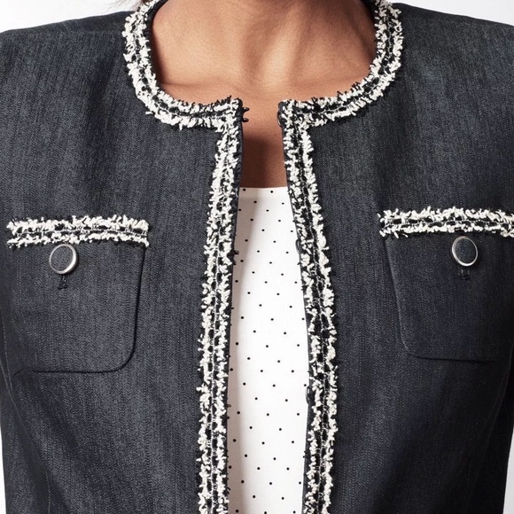 Talbot Polished Denim Jacket/Blazer Size 12 - Picture 7 of 9